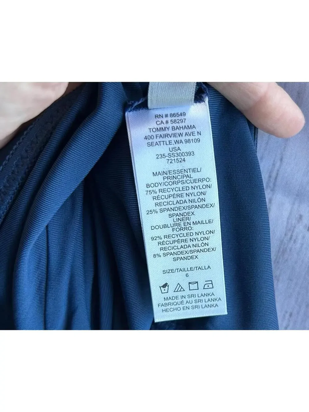 Tommy Bahama Buffalo Bills Women’s One Piece Swimsuit Blue Size 6 NWT $117MSRP